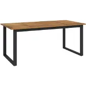 vidaXL Tuintafel met U-vormige poten 180x90x75 cm massief acaciahout