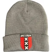 AWR Hoogstaande Kwaliteit Muts / Beanie | One Size | Grijs Amsterdam XXX
