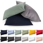 Famanu - Kussenslopen 50 x 70 cm – Wit – Superzacht – Premium Jersey Kussensloop – 2-pack
