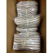 Meyco XL hydrofiel strandlaken 40 x 200 stripe taupe