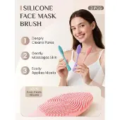 Famanu – 3-in-1 siliconen gezichtsscrubber – Maskerapplicator en poriënreiniger voor exfoliatie en mee-eters