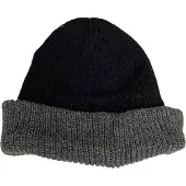 AWR Warme Unisex Fashion Muts / Beanie - Hoogwaardige kwaliteit | Zwart-Grijs