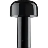 Flos LED tafellamp op accu Bellhop, zwart, 21 cm, dimbaar, IP54 dimbaar, zwart, Woon-/ Eetkamer, Kunststof, Design