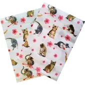 Franciens katten Francien - - 2 Placemats - 2 katoenen placemats - 45 x 30 cm