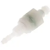 Tameson PVDF DN 5 Koppeling Insteeknippel 4 mm Slangpilaar Schotkoppeling Dubbele afsluiting