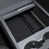 Famanu – Middenconsole opbergdoos geschikt voor Model Y 2025 en Model 3 2024-2025 met zachte voering en meerdere vakken