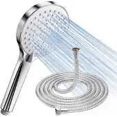 Famanu handdouche, waterbesparend met slang - Hoge druk, anti-kalk, 5 spuitpatronen