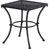 Outsunny Tuintafel Bijzettafel Metaal Zwart