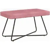 vidaXL Bank Roze 80 x 40 x 45 cm fluweel