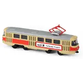 Rappa Metalen Retro Tram 16 Cm Hoge Tatra