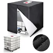Famanu IBC-tankafdekking, 1000 liter waterreservoir, met rits - UV-bestendig