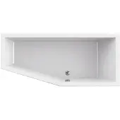 Bench Bobo inbouw douchebad met ligzijde en hoek rechts 170x75cm glans wit acryl