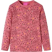 Kamome vidaXL Kinderpyjama met lange mouwen, oudroze, maat 92