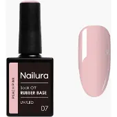 Nailura - Rubber Base 7 - Peach Pink - 10 ml