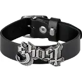 Ghost Lederen armband - Logo - voor Mannen - zwart - Maat Standard