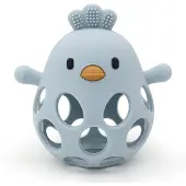 Ginza.se - Teether ball duckling in LFGB silicone, blue - (5632)