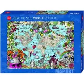 Heye Puzzel quirky world 2000 - 2000 stukjes - Kleurrijke illustraties