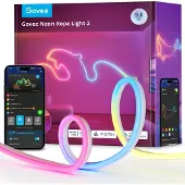 Govee slimme witte neon ledstrip 3m Matter RGBIC - flexibel