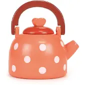 Mentari Keukentje - Fluitketel Dotty - 10X8X11Cm - Hout - 3 Jaar