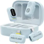 Hollyland - LARK A1 Microphones, with USB-C+ Lightning - Sky Blue