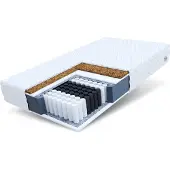 FDM FAMILY Matras 80x200 cm - Hoogte 18 cm H3 en H4 - Pocketvering Matrassen - Dubbelzijdig - 7 zones - Antiallergisch