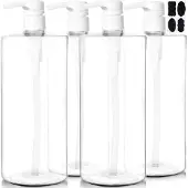 Famanu – Shampoo- en conditionerdispensers met RVS pomp – Set van 3 – Zwart