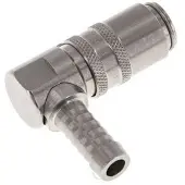 Tameson RVS DN 6 Tempereerkoppeling Snelkoppeling 9 mm Slangpilaar 90-deg