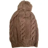 AWR Premium Kwaliteit Dames Muts / Beanie - Hoogwaardige kwaliteit | Bruin