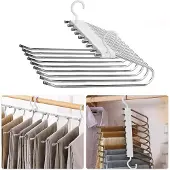 Famanu - Broekhangers 9 in 1 set van 2 ruimtebesparend ontwerp
