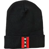 AWR Hoogstaande Kwaliteit Muts / Beanie | One Size | Zwart Amsterdam XXX