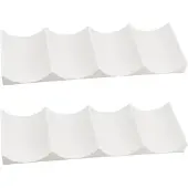 Famanu – Koelkast flessenhouder set van 2 – Antislip stapelbaar flessenrek – Wit