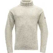Devold - Nansen Sweater High Neck - Wollen trui S, grijs
