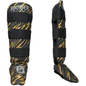 Booster Kids Scheenbeschermers Combat Series 1 SG Zwart Goud - XS