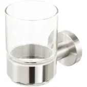 Geesa Nemox glashouder met glas RVS geborsteld