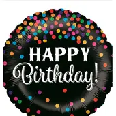 Folat Folieballon happy birthday 45 cm leeg