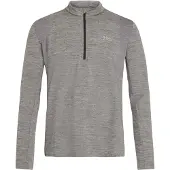 Protest Skipully Men Strayed 1/4 Zip Top Dark Grey Melee-XS
