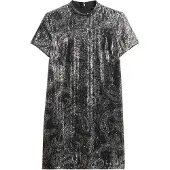 Superdry Jurk zwart / zilver