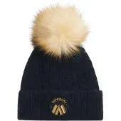 Superdry Luxe Gebreide Beanie met Kabelpatroon Blauw Grootte: 1SIZE