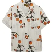 Superdry Blouse crème / donkergroen / oranje