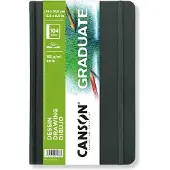 Canson Book Hardbound Long Side Graduate Drawing Schetsboek 21,6 x 14 cm 160 g Portrait