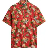 Superdry Overhemd azuur / lichtgeel / donkergroen / knalrood