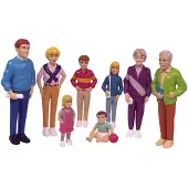 Miniland European Family Figures 8 Units Veelkleurig Kinderen