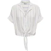 ONLY Blouse 'ONLPAULA' blauw / wit