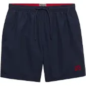 Superdry Zwemshorts 'Essential' marine / rood