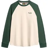 Superdry Shirt groen / zwart / wit
