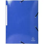 Exacompta Iderama elastomap met 3 kleppen,donkerblauw
