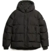 Superdry Winterjas zwart / wit