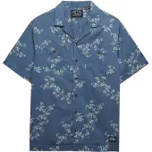 Superdry Overhemd saffier / azuur / grijs / pastelgroen