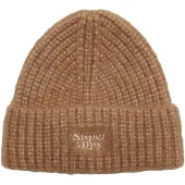 Superdry Ribgebreide Beanie Bruin Grootte: 1SIZE
