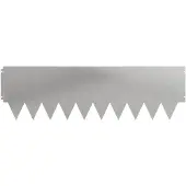 vidaXL Gazonrand 10 st 103 x 30 cm Staal zilver